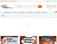 Tablet Screenshot of epicboardskins.com